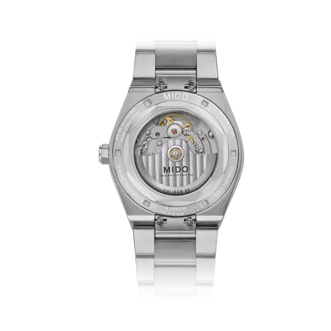 Orologio Mido Multifort 8 una corona blu bracciale acciaio