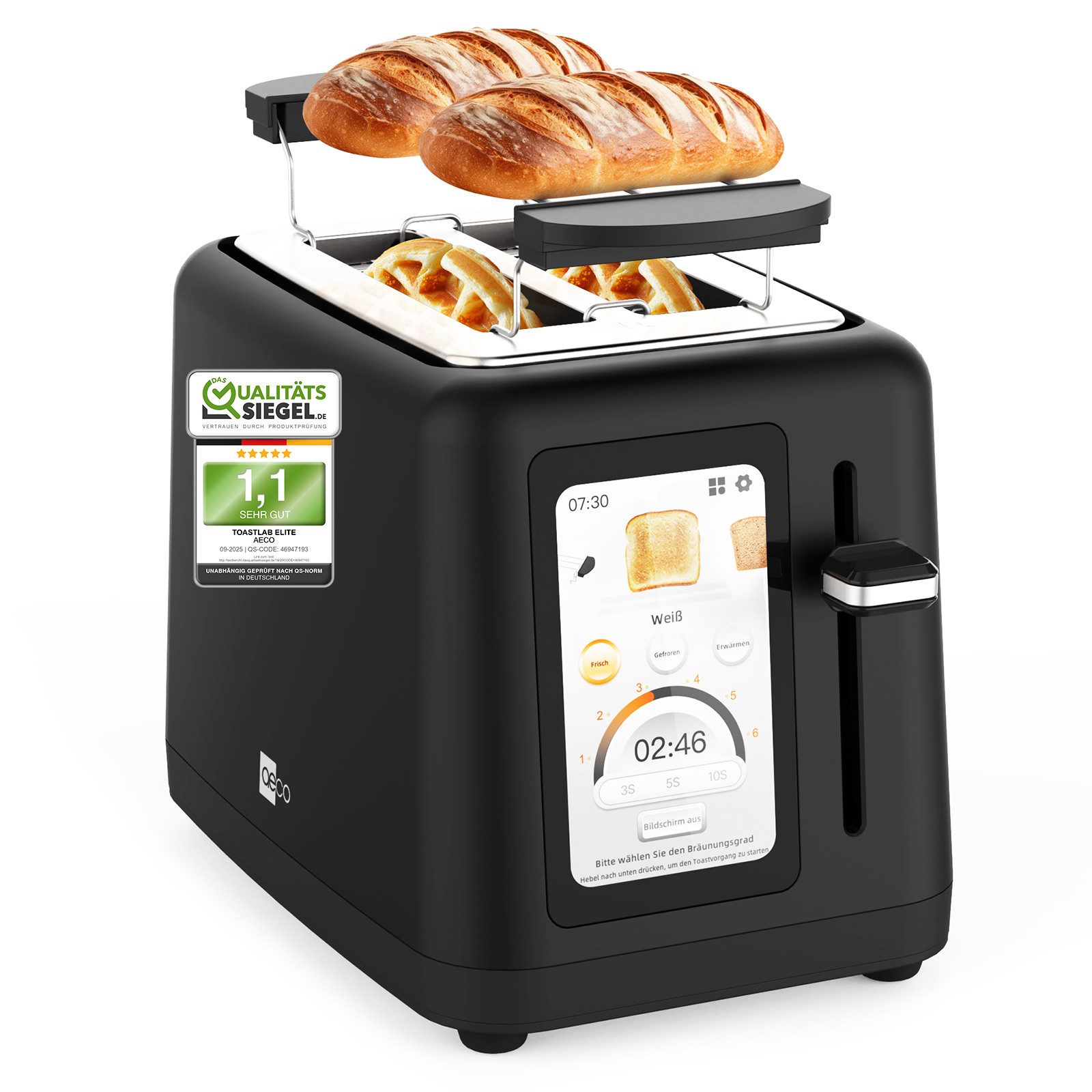 Toaster toastlab ELITE Touch LCD Display