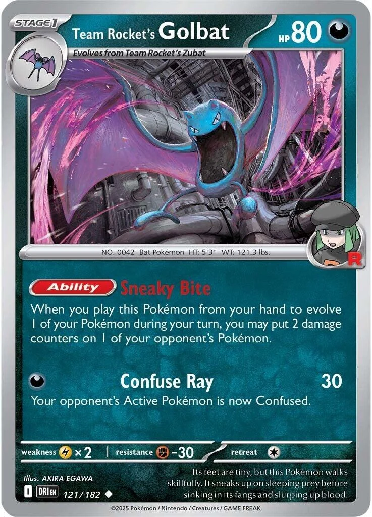 Team Rocket's Golbat (121/182) (DRI)