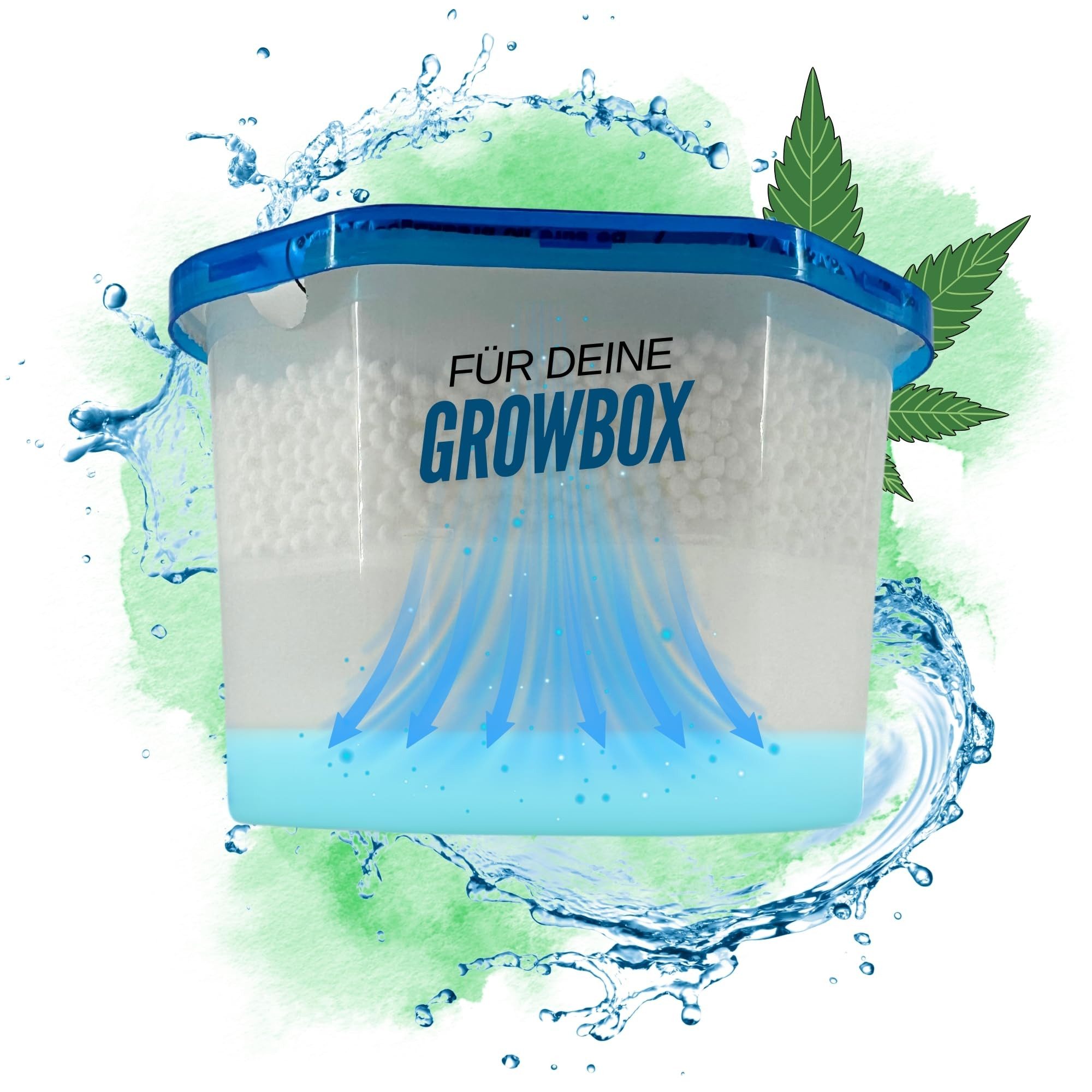 Granulat-Luftentfeuchter Luftentfeuchter 500ml für Growbox Komplett Set Grower Grow Zubehör Box