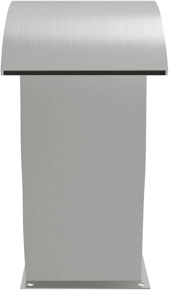 VDXL Zwembadfontein met LED's 22x60x70 cm roestvrij staal 304 - 22 x 60 x 70 cm - Zilver
