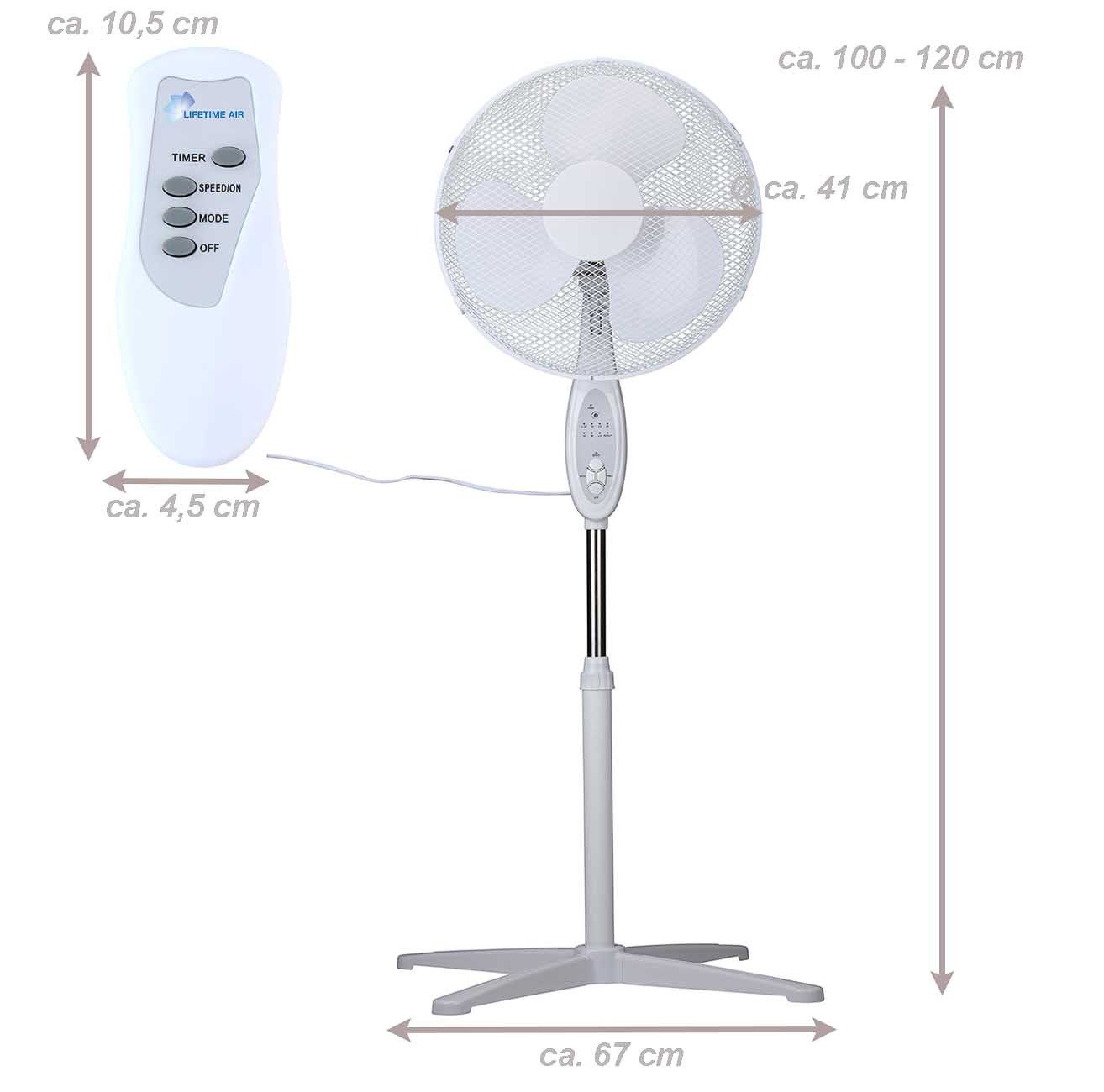Standventilator mit Fernbedienung