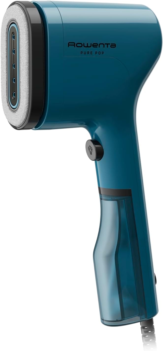 Rowenta DR2026 Pure Pop, Ferro da Stiro Verticale Portatile a Vapore, Utile per Stirare e Igienizzare i Tuoi Capi, con Sistema Reversibile, Riscaldamento Rapido, Potenza 1300W, Colore Giallo
