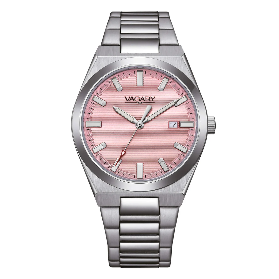 Orologio da uomo Vagary by Citizen IB9-719-91 rosa bracciale acciaio