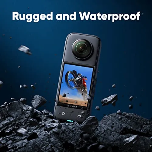 Insta360 X3 Motorcycle Kit  Waterproof 360 Action Camera with 1/2" 48MP Sensors