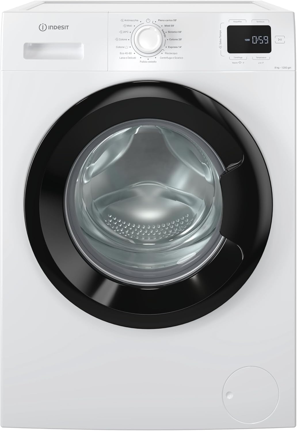 Indesit Lavatrice a libera installazione a carica frontale Indesit: 8,0 kg - IM R268B MY TIME IT
