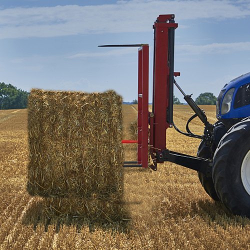 49" Heuballenspeer, 3000 lbs Kapazität, 1 3/4" breit, mit Mutter und Hülse