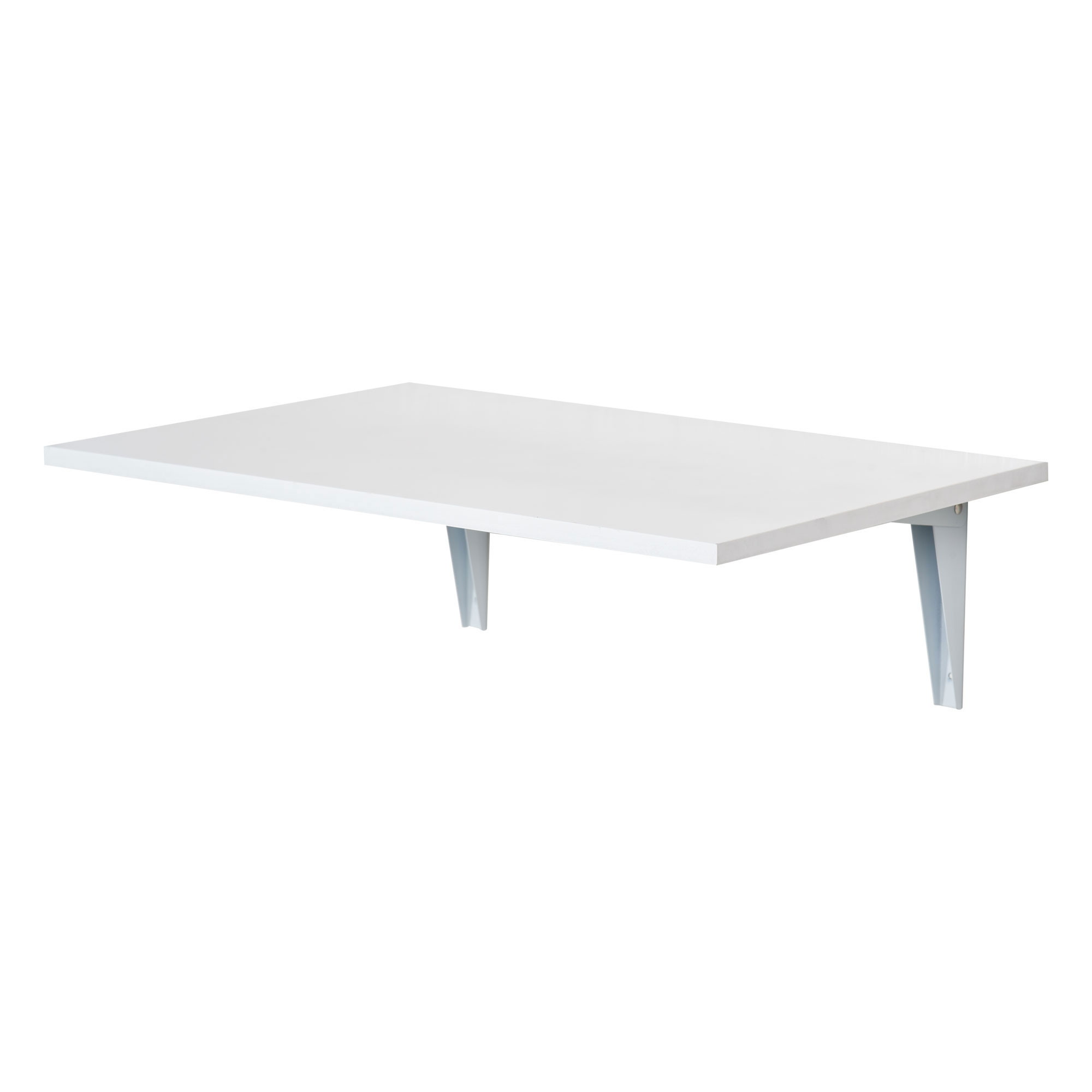 HOMCOM Wandklapptisch Wandtisch Klapptisch Esstisch Schreibtisch, MDF, Weiß, 60x40cm