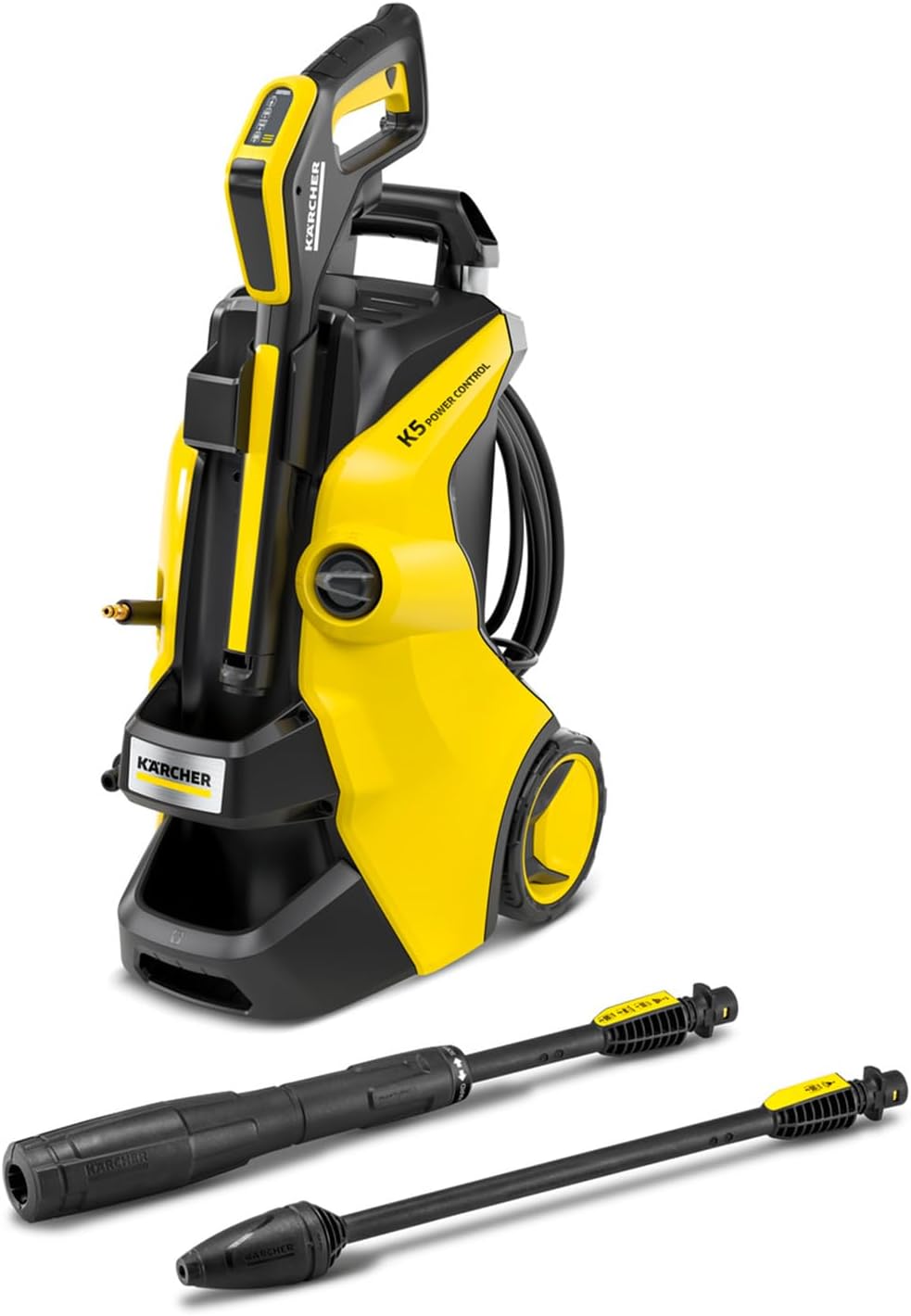 Krcher Hochdruckreiniger K 5 Compact, Druck: max. 145 bar, Durchfluss: max. 500 l/h, Flchenleistung: 40 m/h, Wasserfilter, Gewicht: 12 kg, Hochdruckschlauch und -pistole, Dreckfrser, Strahlrohr