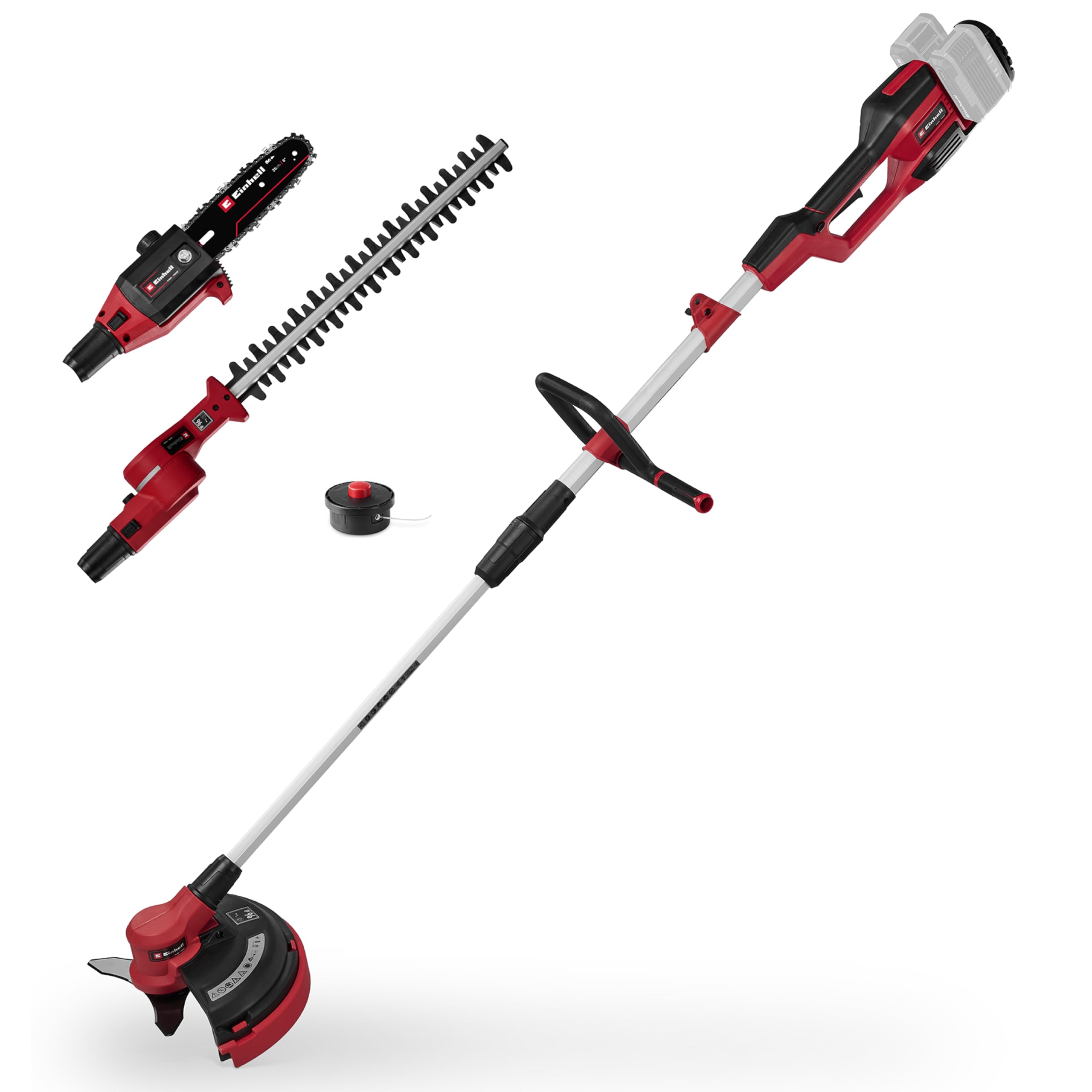 Akku-Multifunktionswerkzeug GE-LM 36/4in1 mit Heckenschere, Kettensäge, Trimmer und Motorsense, ohne Akku und Ladegerät