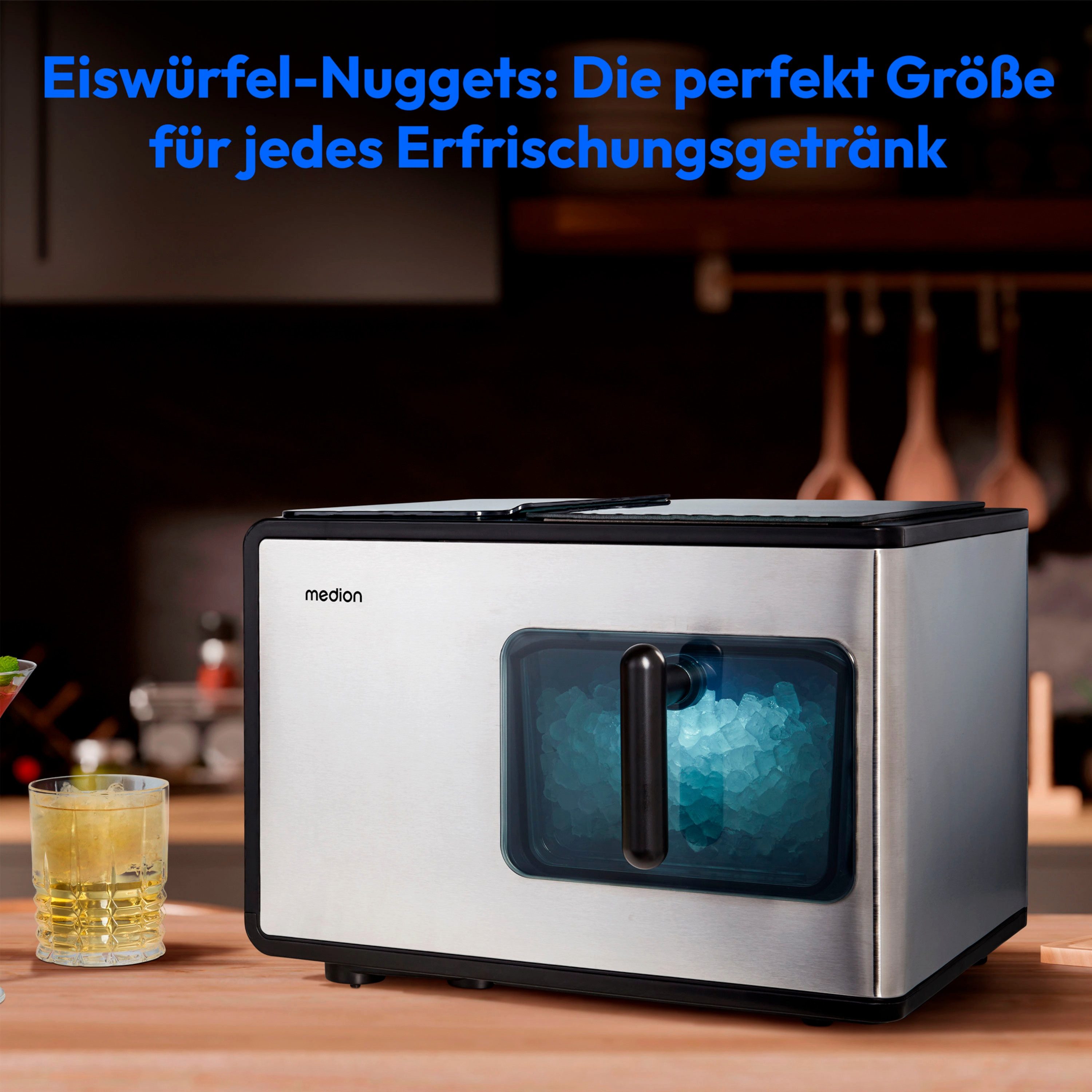 Eiswürfelmaschine MEDION Nugget Eiswürfelbereiter MD 11960