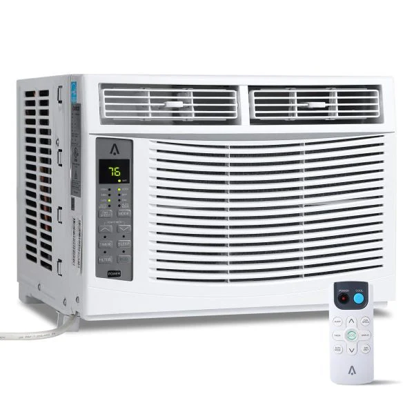 Window Air Conditioner With Reusable Filter & Controls, 6000 BTU 115V~, Suitable for 250 Sq.Ft