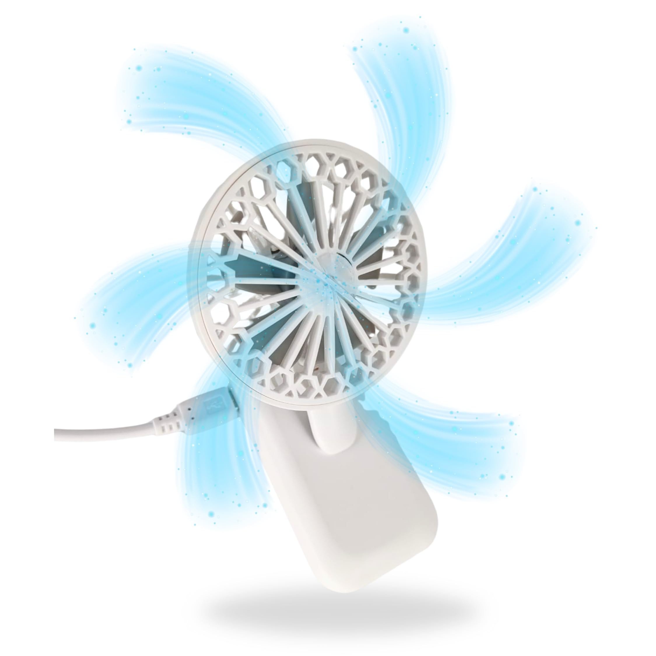 Mini USB-Ventilator Mini Ventilator mit Clip Auto Sonnenblende Smartphone Laptop Klemme
