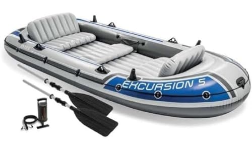 Intex Excursion 5 Set Gommone   366 x 168 x 43 cm   4 Pezzi   Multicolore : Amazon.it: Sport e tempo libero