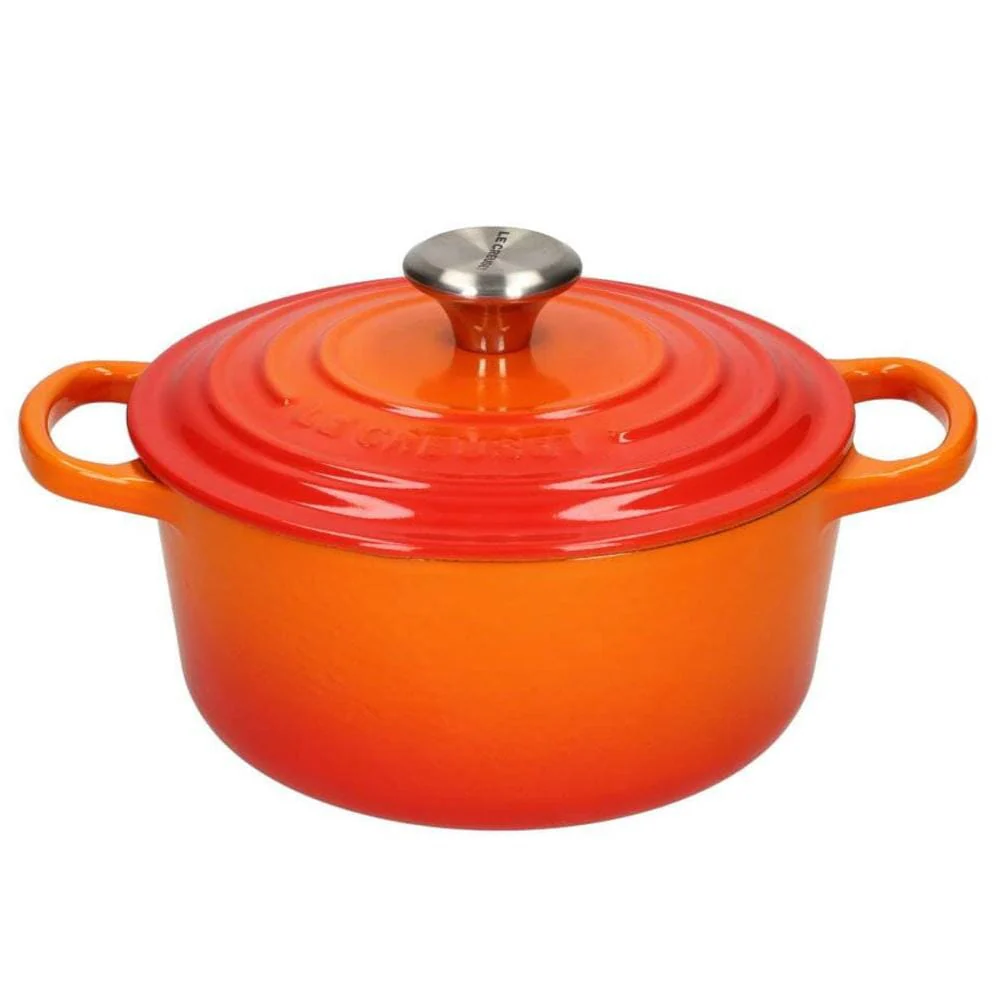 Le Creuset - Casseruola / Pentola da brasato Signature rotonda Arancio-rosso 24 cm 4,2 l