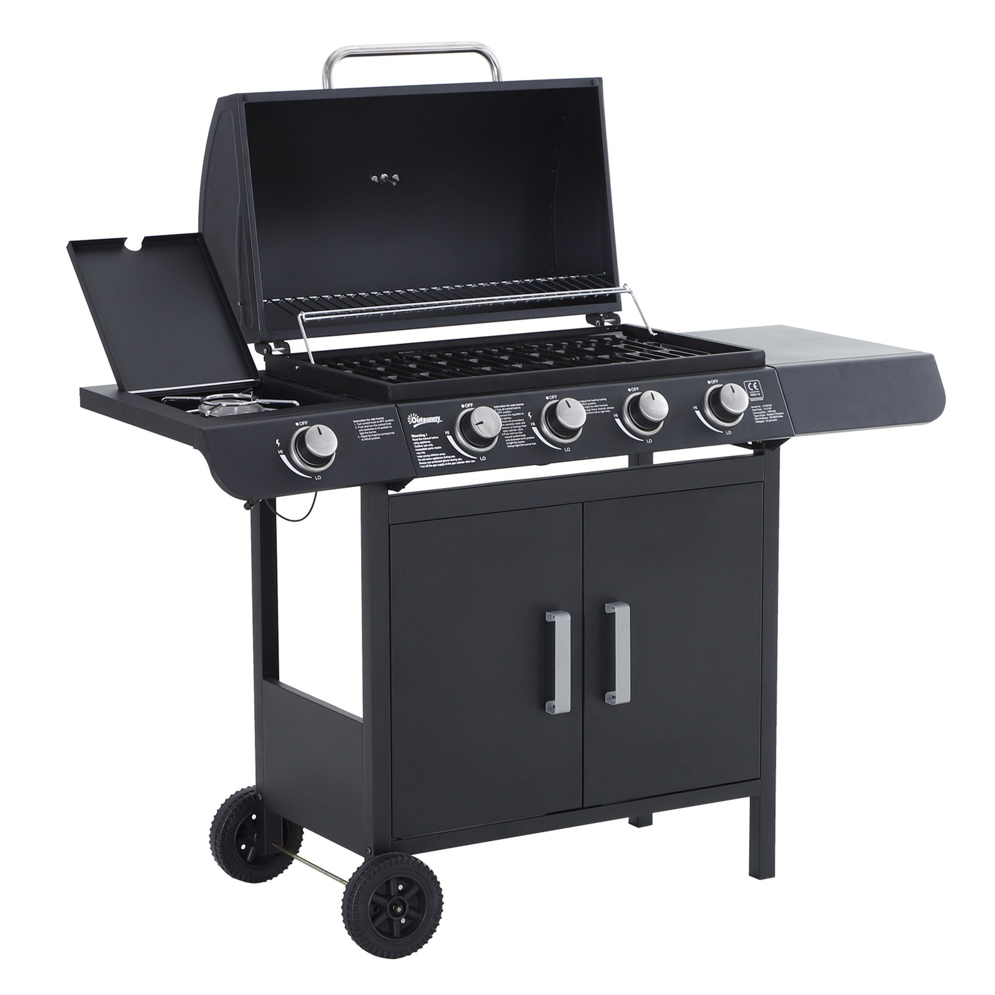 Tischgrill Gasgrill mit Räder