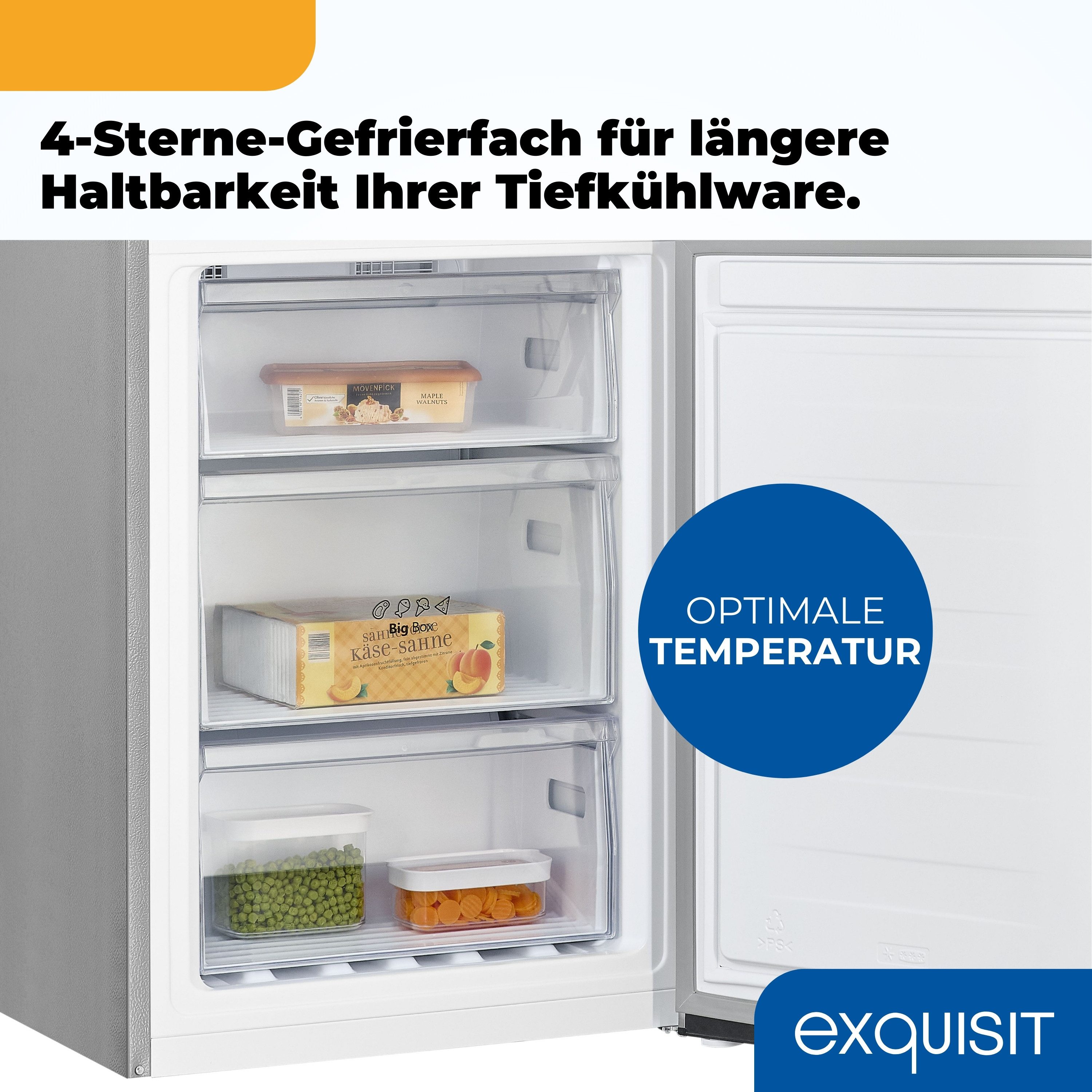 Kühl-/Gefrierkombination KGC320-100-NF-010A inoxlook KGC320-100-NF-010A