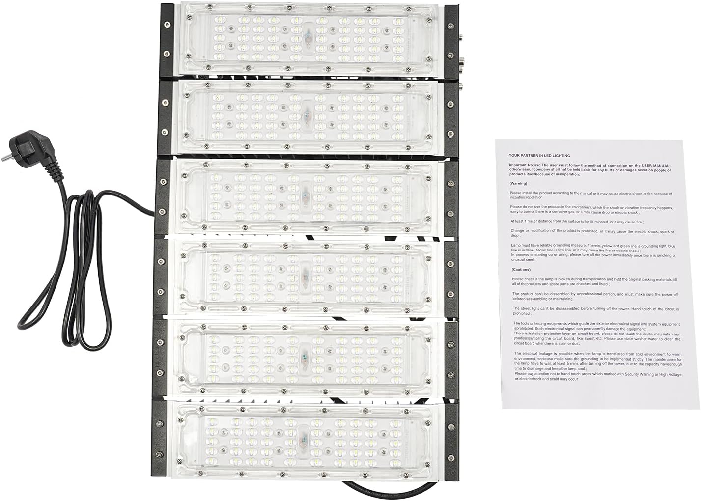 300W Außen-sicherheitsbeleuchtung, Led Flutlicht, für Den Innen und Außeneinsatz, Decken, Wände oder Böden Montieren