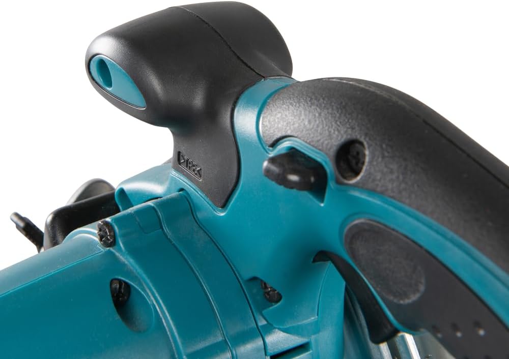 Makita Akku-Handkreissäge 51 mm, (18 V/5 Ah, 2 Akkus und Ladegerät im Makpac), DSS501RTJ, Schwarz, Blau
