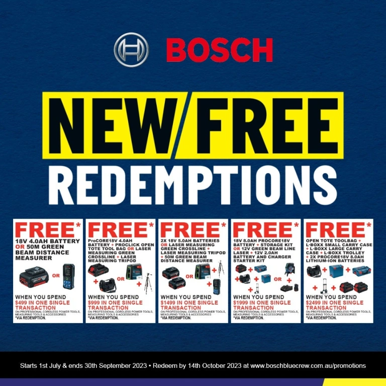BOSCH 18V Brushless 4 Piece 2 x 5.0Ah Combo Kit 0.615.990.M19