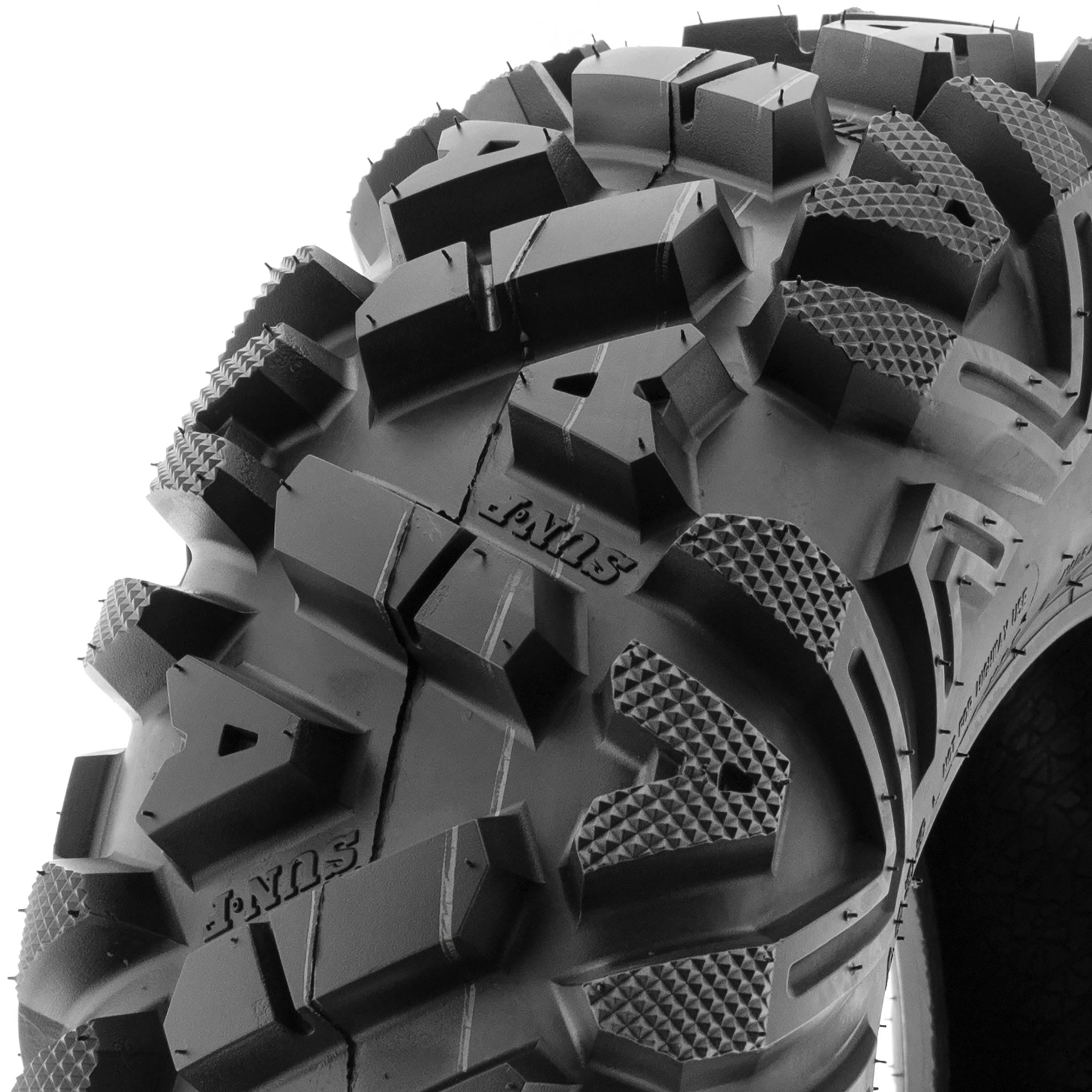 SunF All Terrain ATV UTV Tires 25&times;8 12 and 25&times;10 12 6 PR A033 (Complete Full Set of 4)