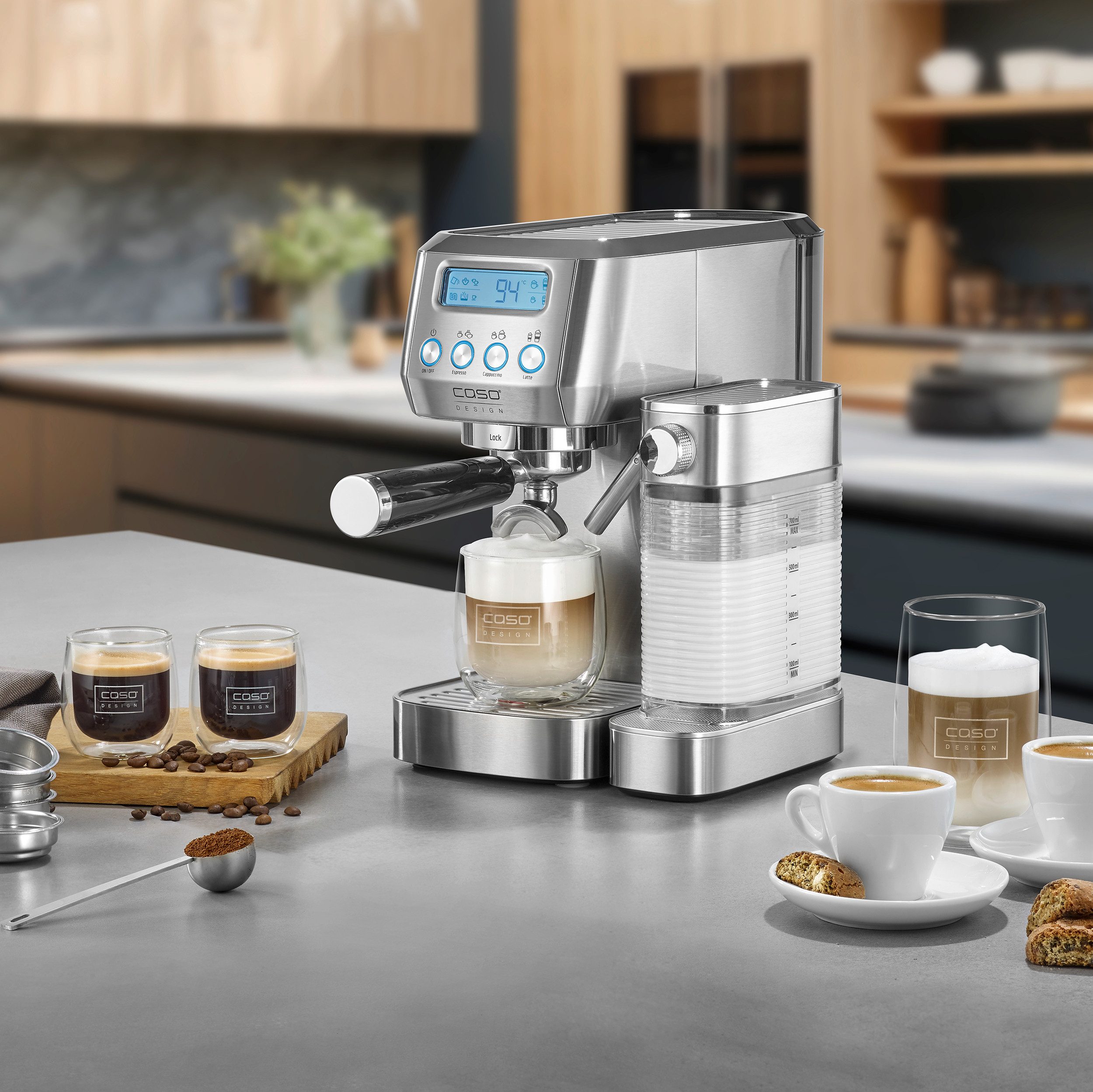 Siebträgermaschine EspressoGourmet Latte