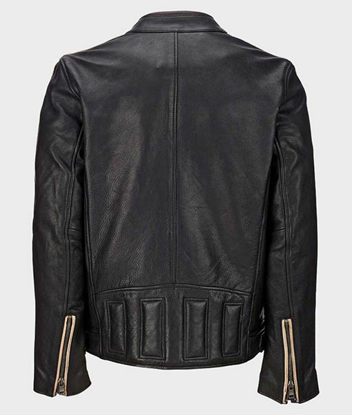 Mens Vintage Café Racer Black Retro Jacket