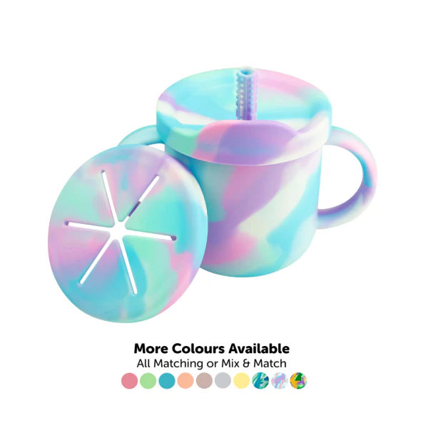 Baby 4 Way Training Cup with Snack Pot Lid