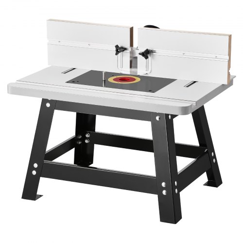 VEVOR Frästisch Oberfräsentisch Fräse Tisch Werkbank MDF-Platte 610x400x530mm