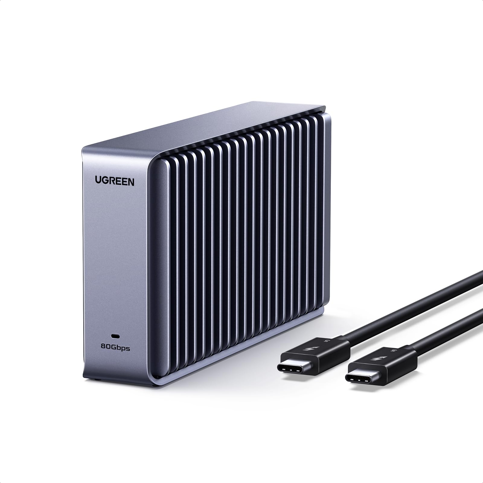 80Gbps M.2 NVMe SSD Gehäuse mit USB-C, kompatibel mit Thunderbolt 5/4 und USB4, bis zu 7000 MB/s