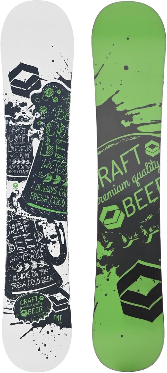 FTWO Set Snowboard TNT Grün 146cm mit Pipe Bindung M Sale