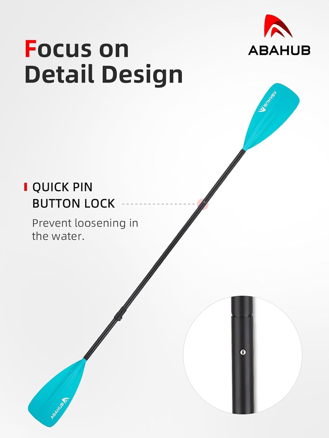 Abahub Pagaia SUP Alluminio Remi SUP Paddle Stand Up Paddle Telescopico 173-213 cm per Tavola da Surf Canoa SUP, Lama in Nylon di Plastica in Nero/Blu/Verde/Rosso/Arancione/Giallo