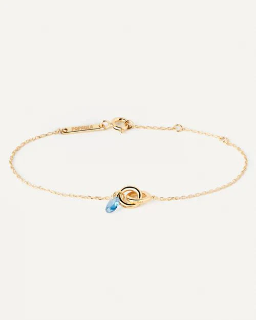 Bracciale PdPaola Donna con anellini e pendente blu PU01-774