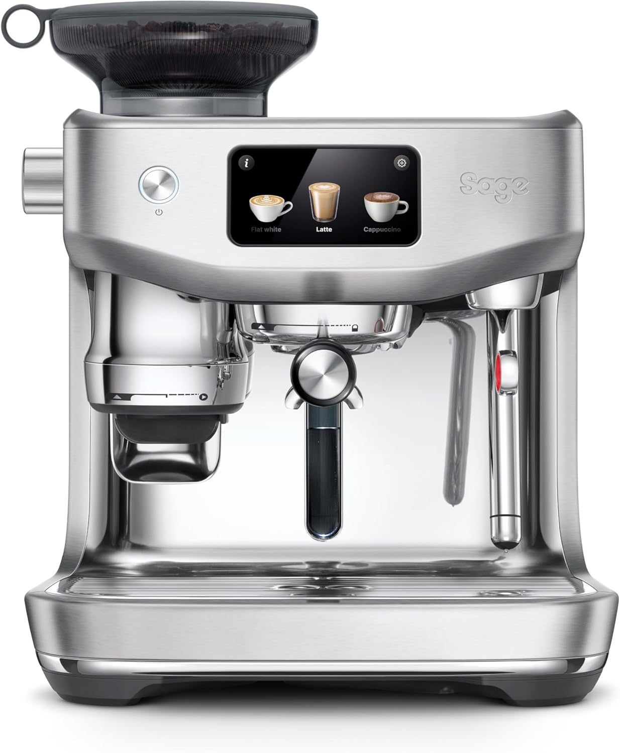 Sage The Oracle Jet – Macchina Da Caffè Espresso Professionale Da Casa Con Macinacaffè Integrato – Montalatte Manuale E Automatico – Sistema Doppia Caldaia, 1600 W, 14 Programmi – Acciaio Inox