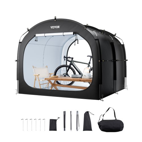 VEVOR Fahrradzelt Fahhrradgarage Fahrradschuppe für 5 Fahrräder 224x247x198cm