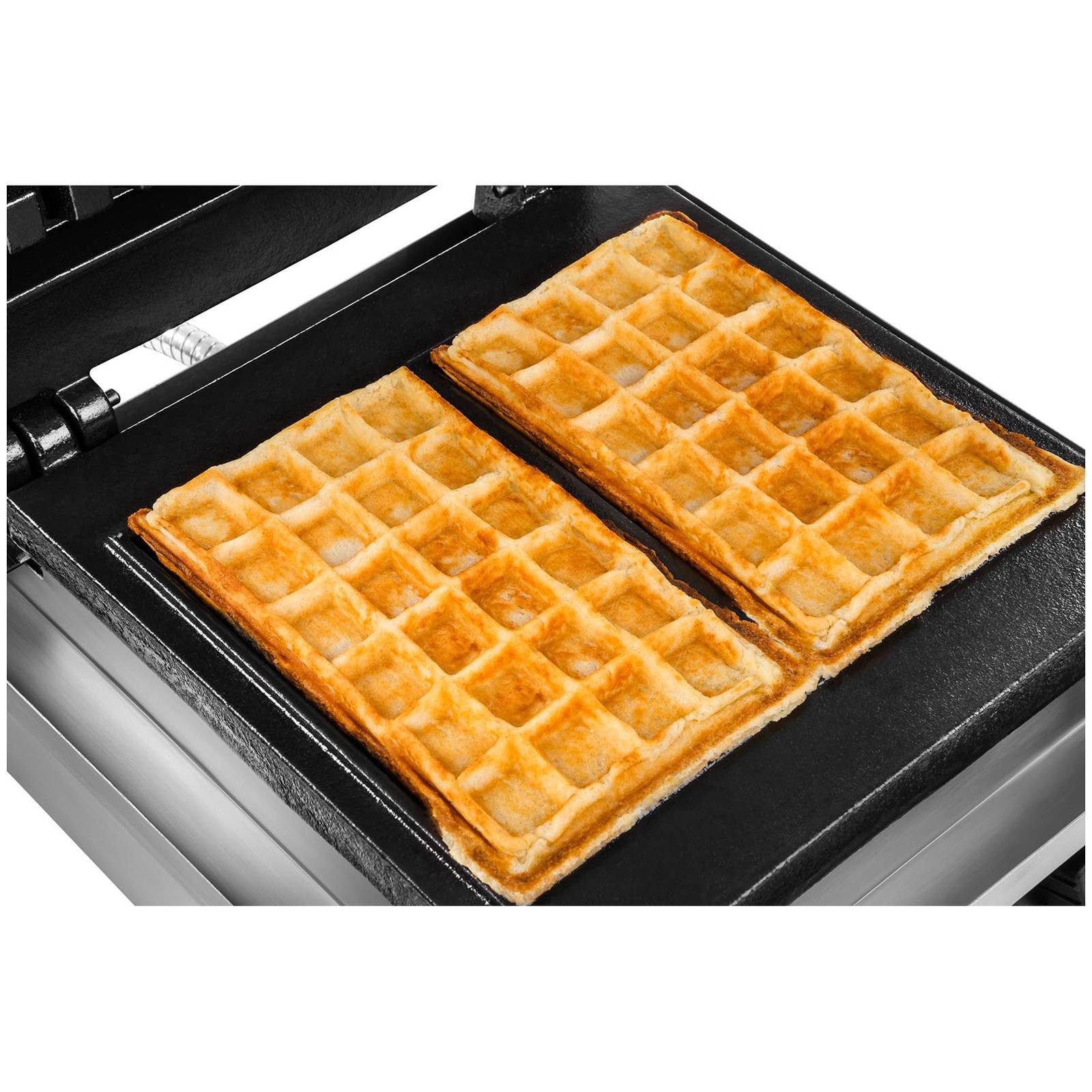 Waffeleisen Waffelautomat Waffelgerät belgische Waffeln 2000W Edelstahl Gastro