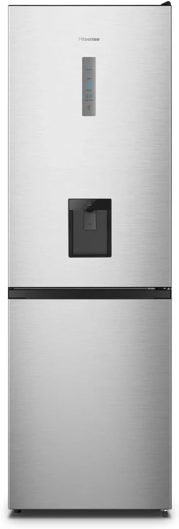 Hisense RB327N4AD2 koel-vriescombinatie/ NoFrostPlus/ Multiflow 360��/ HolidayMode/ FreshZone/ 182,4 cm/ koelgedeelte 171 l/ vriesgedeelte 85 l/ 41 dB/ 287 kWh/ jaar/ roestvrijstalen look