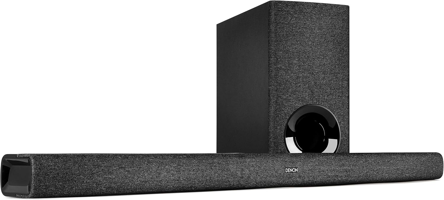Denon DHT-S416 2.1 Soundbar für TV mit Kabellosem Subwoofer, Schwarz