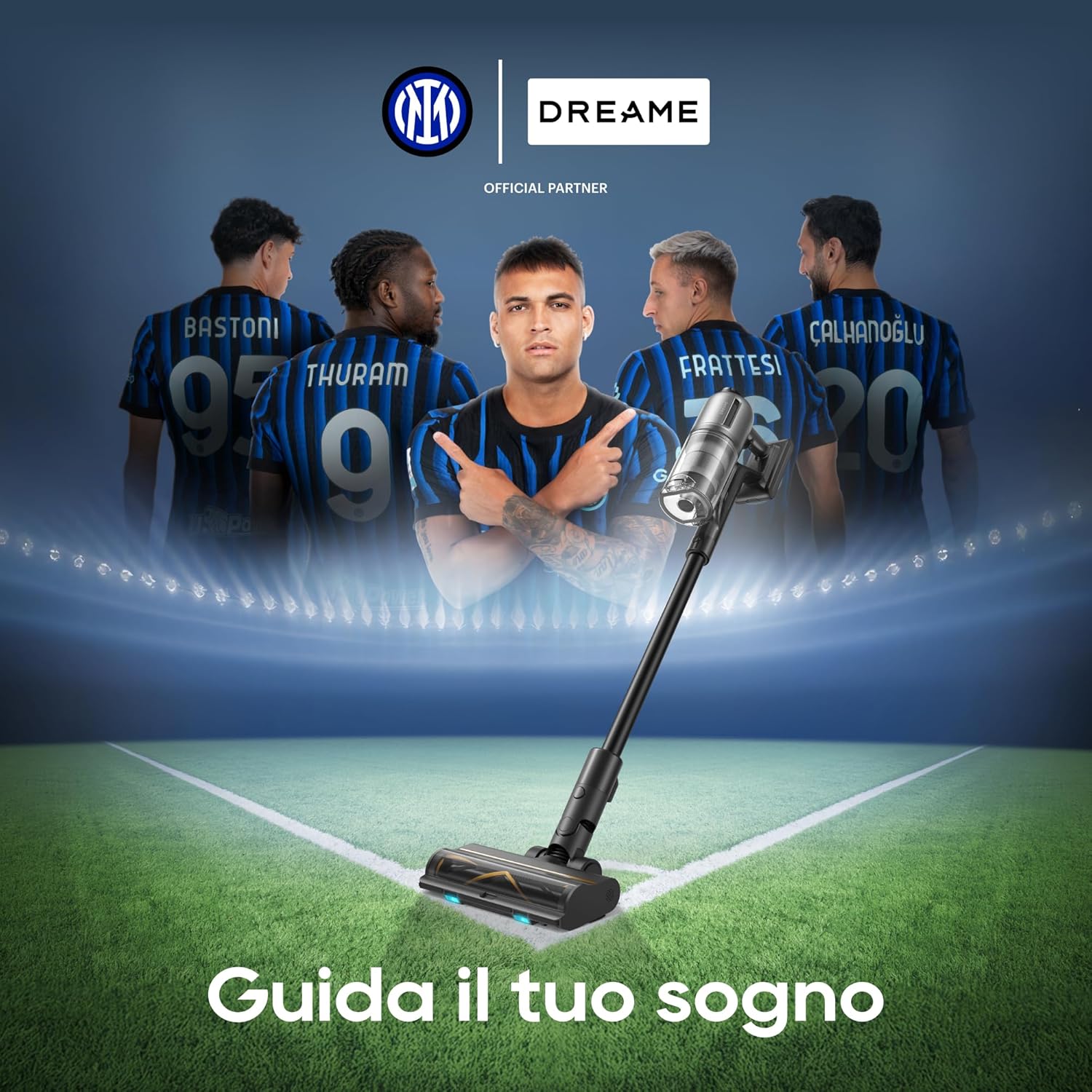 DREAME Z30 Aspirapolvere Senza Fili, Scopa Elettrica Senza Fili, Aspirazione da 28,000PA/310 AW, Autonomia 90 Min, Rilevamento Automatico Sporcizia, Regolazione Automatica 'aspirazione