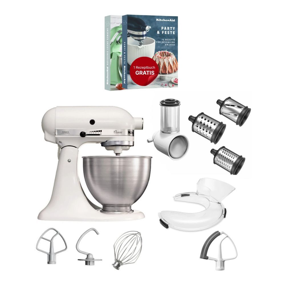 Küchenmaschine KitchenAid 4,3 L 5K45SS Classic Küchenmaschine Set 3