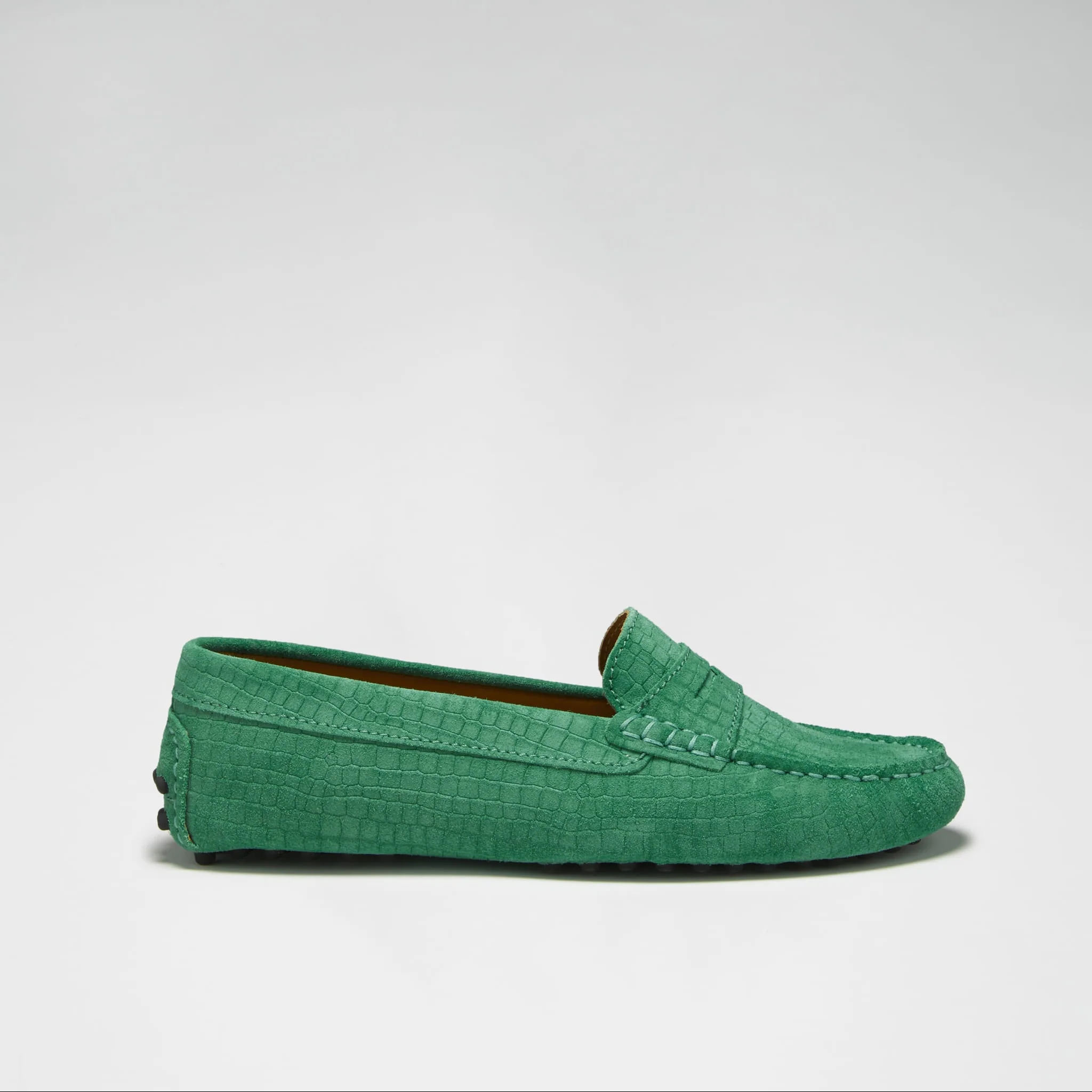 Women��s Emerald Penny Loafer Driving Shoes �C Suede Moccasins