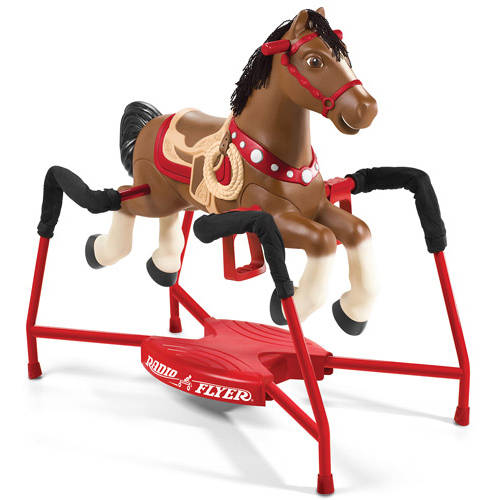 Radio Flyer Blaze Interactive Spring Horse Ride-On with Sounds & Safety Features for Kids 2-6