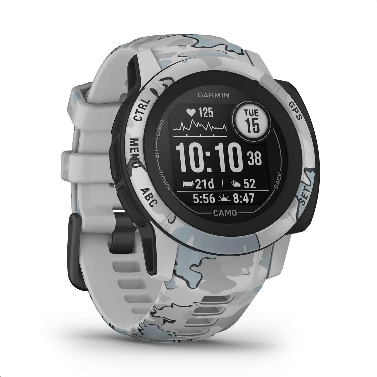 Garmin Smartwatch, Mehrfarbig, Instinct 2 Solar, GPS- mit unendlicher Akkulaufzeit im -Modus, über 40 Sport-Apps