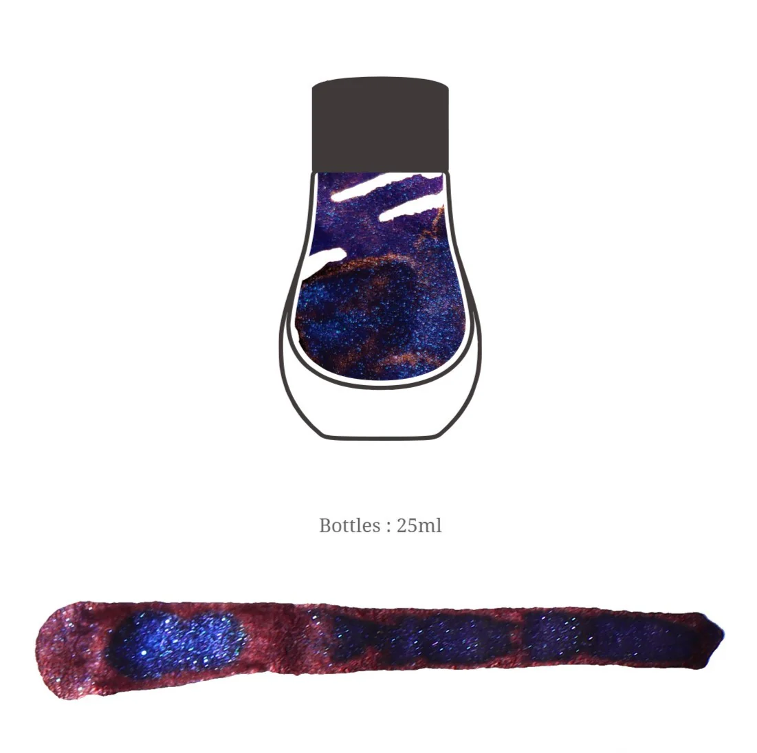 Dominant Industry Tanzanite - Pearl Series Ink Bottle