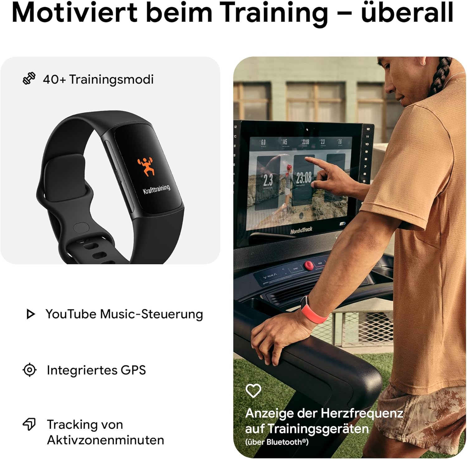 Fitbit by Google Charge 6 Aktivitätstracker enthält EIN 6 monatige Premium Mitgliedschaft & by Google Charge 6 Aktivitätstracker enthält EIN 6 monatige Premium Mitgliedschaft