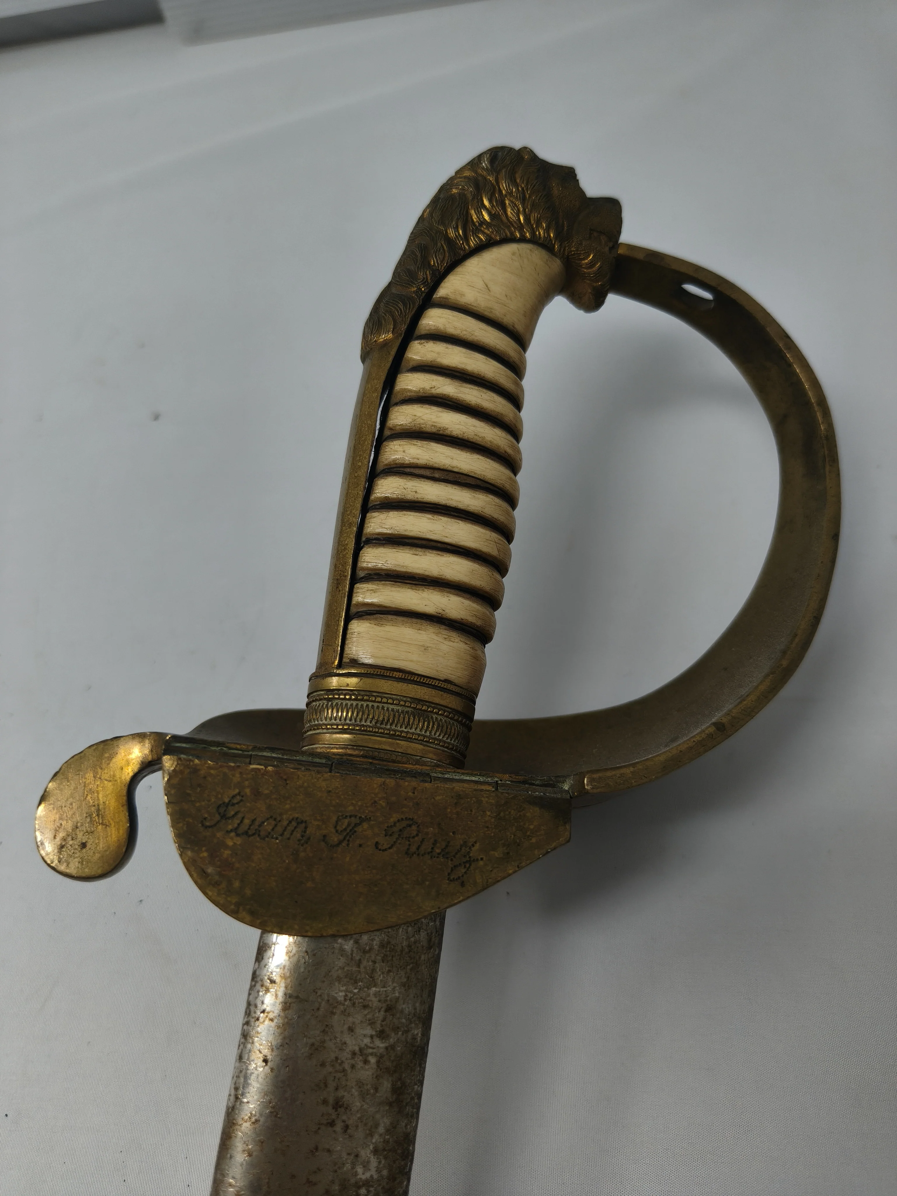 Spanish Marine Ceremonial Saber. Franco's period.