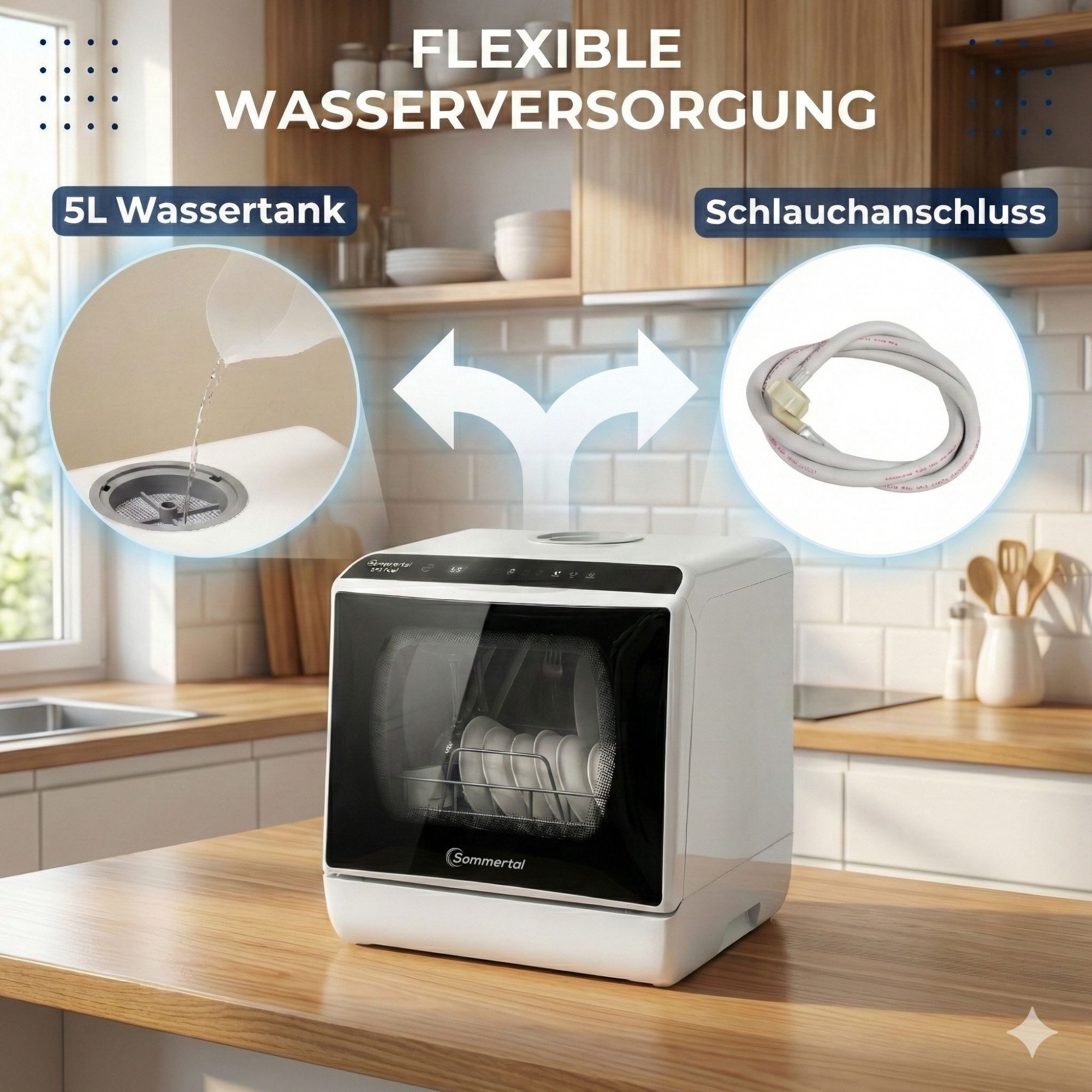 Tischgeschirrspüler Sommertal Küchengeräte Sommertal Tischspülmaschine SP5
