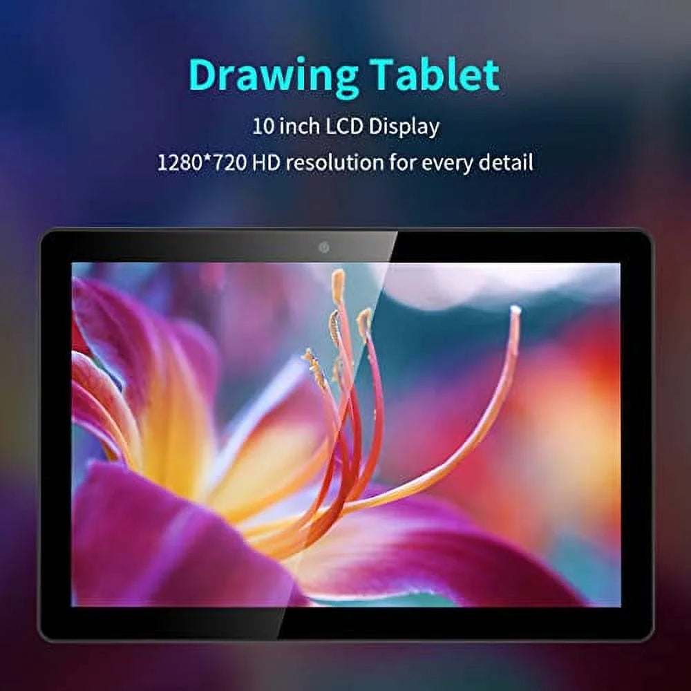 Drawing Tablet with Screen No Computer Needed, Standalone Drawing Tablet with 10 Inch, Android 11, Stylus Pen, 4GB/64GB Graphics Tablet,Drawing Monitor, Drawing Display, WiFi HDMI USB C Bluetooth