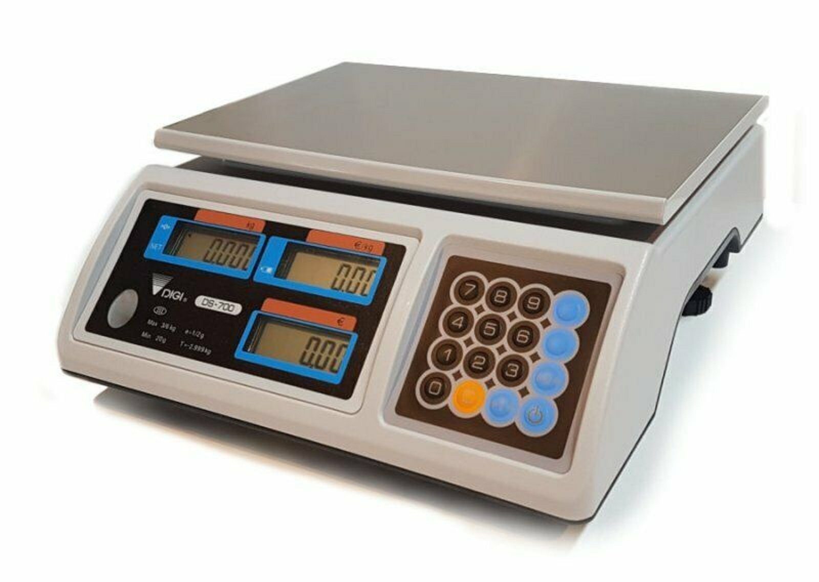 Feinwaage Geeichte Ladenwaage 3/6kg Digi DS-700 Marktwaage