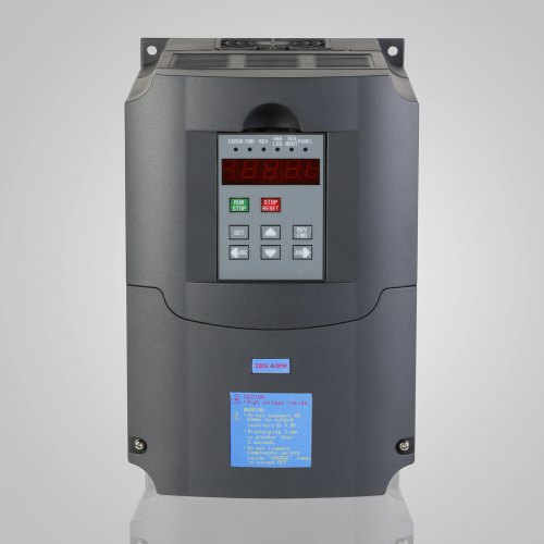 VEVOR 4KW ER25 Luftgekühlter Motor, 220 V / 300 Hz, 1-18000 U / min mit 4KW Frequenzumrichter 208-240VAC, Wechselrichter 220 V, 3 Phasen VFD, Display mit Statusanzeigelampe, Arbeitstemperatur -10-40 ℃